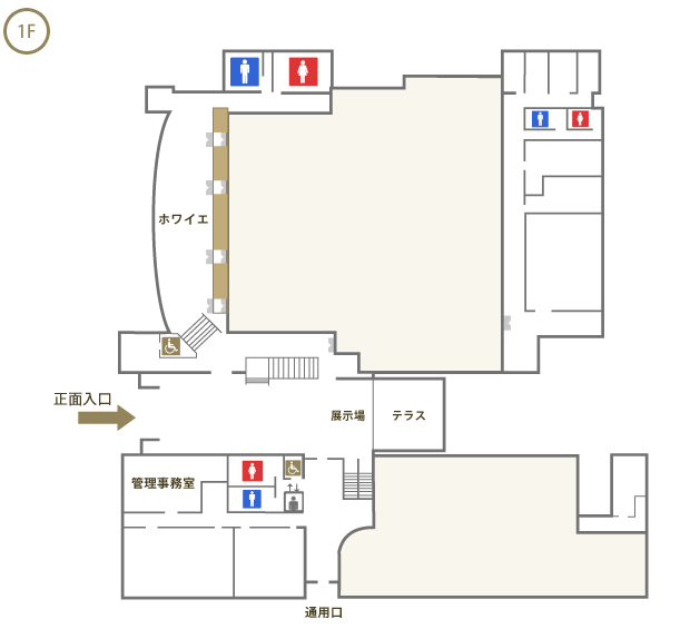 コスモホール１Fフロアマップ