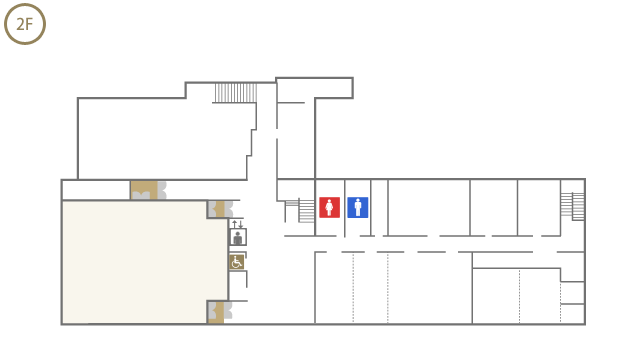 コスモホール２Fフロアマップ